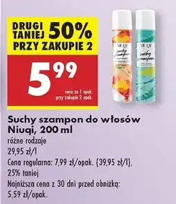 Biedronka Suchy szampon mango Niuqi oferta