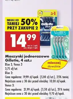 Biedronka Maszynki do golenia Gillette Venus 3 Sensitive oferta