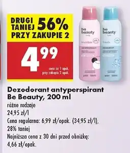 Biedronka Dezodorant invisible Be Beauty Care oferta