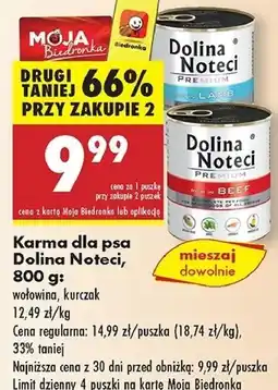 Biedronka Karma dla psa z kurczakiem Dolina Noteci Premium oferta