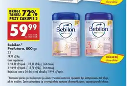 Biedronka Mleko duo biotik 3 Bebilon Profutura oferta