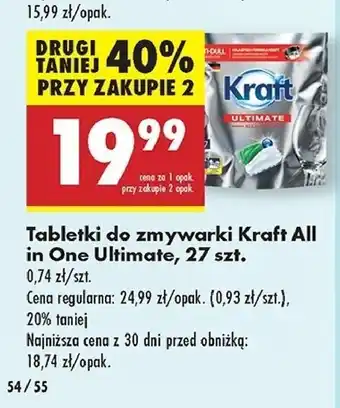 Biedronka Kapsułki do zmywarek Kraft Ultimate oferta