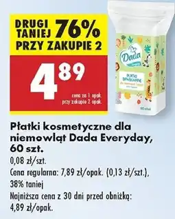 Biedronka Płatki kosmetyczne dla niemowląt Dada oferta