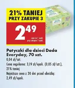 Biedronka Patyczki dla niemowląt Dada oferta