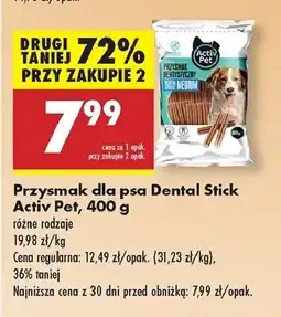 Biedronka Przysmak dentystyczny dla psa medium Activ Pet oferta