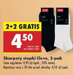 Biedronka Skarpety stopki Cleve oferta