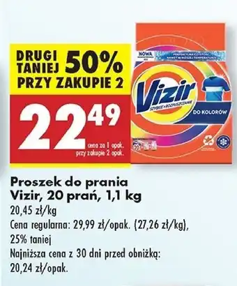 Biedronka Proszek do prania kolor Vizir oferta