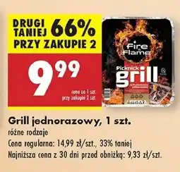 Biedronka Grill jednorazowy Fire & Flame oferta