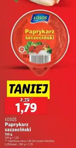 Lidl Paprykarz szczeciński Łosoś Ustka oferta
