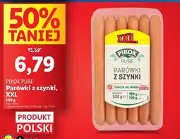 Lidl Parówki z szynki ekstra Pikok Pure oferta