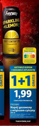 Lidl Napój lemon Freeway oferta