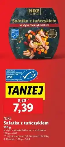 Lidl Sałatka z tuńczykiem kaszą kuskus Nixe oferta