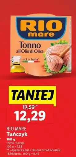 Lidl Tuńczyk w oliwie z oliwek Rio Mare oferta