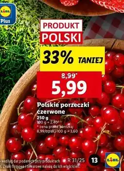 Lidl Porzeczka czerwona oferta