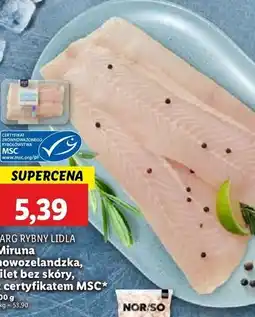 Lidl Miruna nowozelandzka filet bez skóry Targ Rybny Lidla oferta