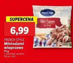 Lidl Mini salami z orzechami włoskimi French Style oferta