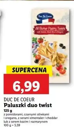 Lidl Paluszki z serem kozim i rozmarynem Duc De Coeur oferta
