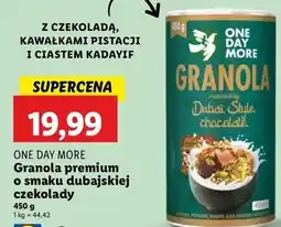 Lidl Granola o smaku dubajskiej czekolady One Day More oferta