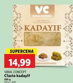 Lidl Ciasto prażone kadayif oferta