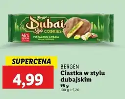 Lidl Ciastka z nadzieniem pistacjowym Bergen oferta