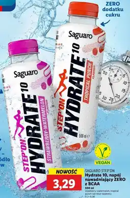 Lidl Napój blue raspberry Saguaro Hydrate 10 oferta