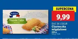 Lidl Ciastka migdałowe Duc De Coeur oferta