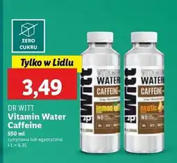 Lidl Napój z kofeiną egzotyczny Dr Witt Vitamin Water oferta