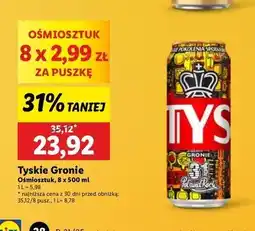 Lidl Piwo Tyskie Gronie oferta