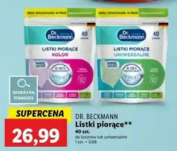 Lidl Listki piorące uniwersalne fresh breeze Dr. Beckmann oferta