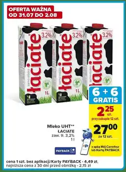 Carrefour Express Mleko UHT Łaciate 3,2% oferta