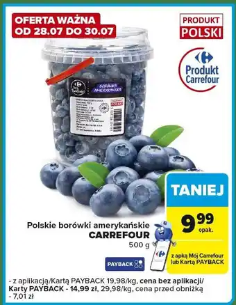 Carrefour Express Borówki amerykańskie Carrefour oferta