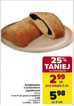 Carrefour Market Drożdżówka z nadzieniem jagodowym Carrefour Market oferta