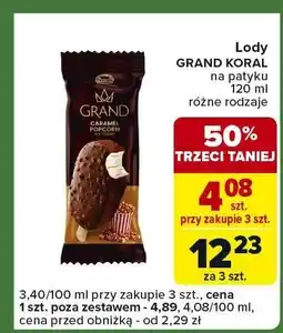 Carrefour Express Lody Grand Koral na patyku oferta
