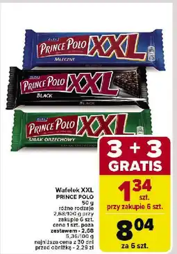 Carrefour Market Wafelek XXL PRINCE POLO mleczne/black/orzechowe 50g oferta