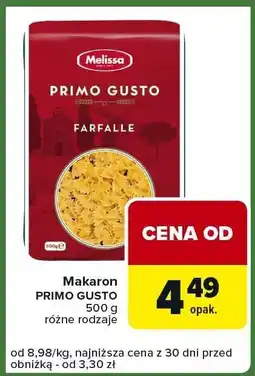 Carrefour Express Makaron Primo Gusto Melissa oferta