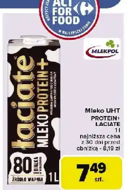Carrefour Market Mleko UHT protein+lactate Mlekpol oferta