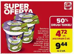 Carrefour Śmietana bez laktozy Primo Zott oferta