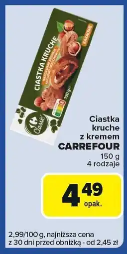 Carrefour Express Ciastka kruche z kremem Carrefour oferta