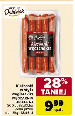 Carrefour Market Kiełbaski w stylu węgierskim Dubielak oferta
