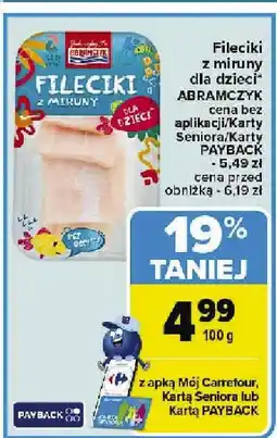 Carrefour Market Fileciki z mintaja dla dzieci Abramczyk oferta
