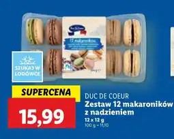 Lidl Makaroniki z nadzieniem 12 szt. Duc De Coeur oferta