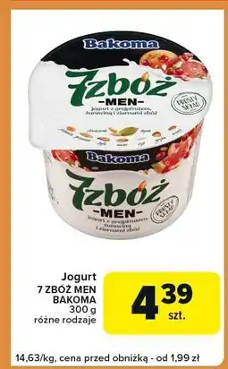 Carrefour Express Jogurt 7 zbóż men Bakoma oferta