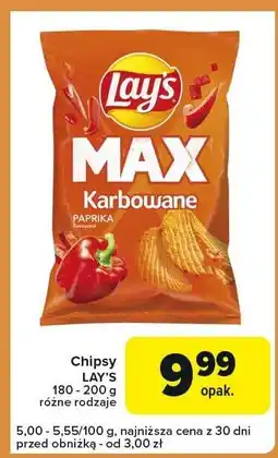Carrefour Express Chipsy Lay's Max Karbowane Papryka oferta