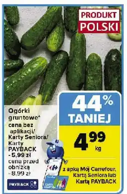 Carrefour Ogórki gruntowe Carrefour oferta