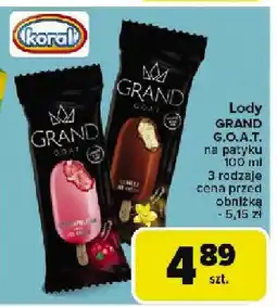 Carrefour Market Lody Grand G.O.A.T. na patyku oferta