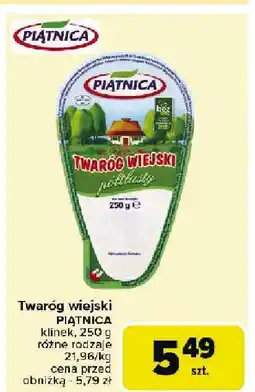 Carrefour Market Twaróg wiejski Piątnica oferta