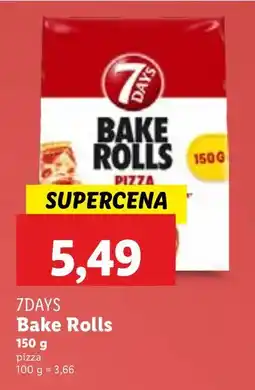 Lidl Sucharki Bake Rolls piza 7Days oferta