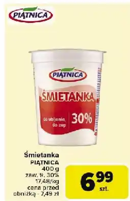 Carrefour Śmietana Piątnica 30% oferta