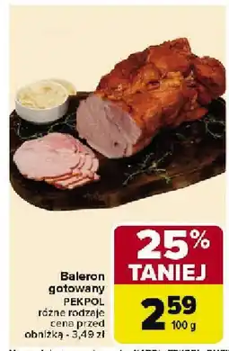 Carrefour Baleron gotowany Pekpol oferta
