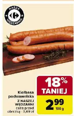 Carrefour Market Kiełbasa podwawelska Carrefour oferta